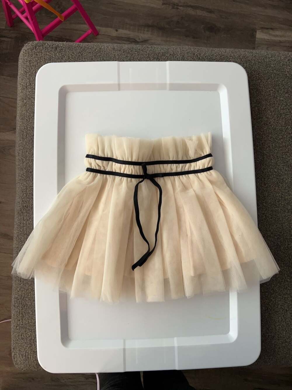 Marais Sky Tulle Ruffle Skirt Size 3/4